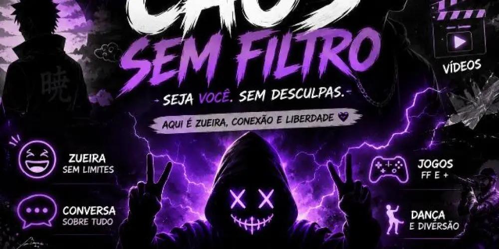 Imagem do grupo de WhatsApp ꧁༒⚡ 𝐂𝐀𝐎𝐒 𝐒𝐄𝐌 𝐅𝐈𝐋𝐓𝐑𝐎 ⚡༒꧂