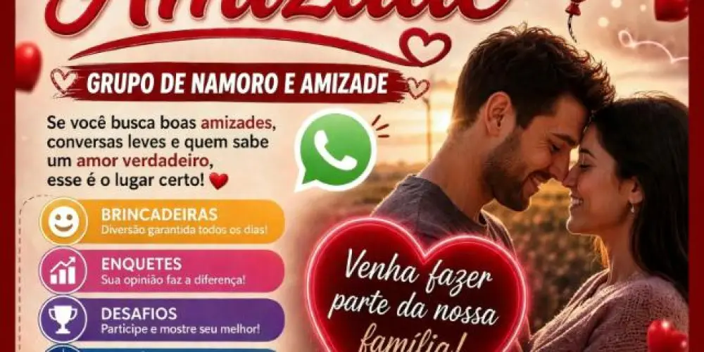 Imagem do grupo de WhatsApp ༒꧁𝐍𝐀𝐌𝐎𝐑𝐎 & 𝐀𝐌𝐈𝐙𝐀𝐃𝐄꧂༒