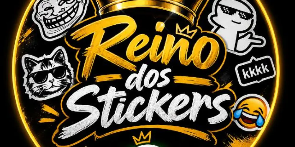 Imagem do grupo de WhatsApp 𝑹𝒆𝒊𝒏𝒐 𝒅𝒐𝒔 𝑺𝒕𝒊𝒄𝒌𝒆𝒓𝒔 👑