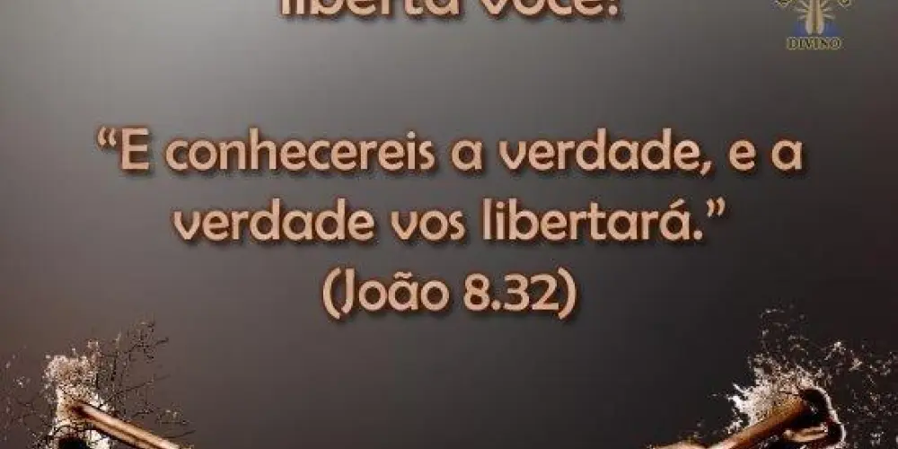 Imagem do grupo de WhatsApp A Verdade Liberta: João 8, 32