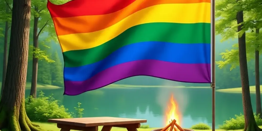 Imagem do grupo de WhatsApp Acampamento LGBT