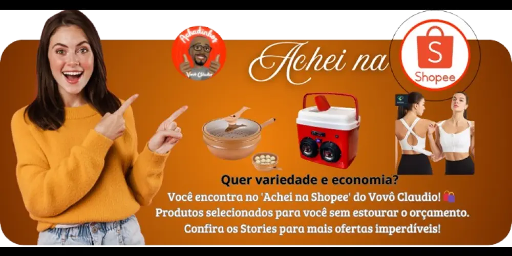 Imagem do grupo de WhatsApp Achadinhos do Vovô Cláudio