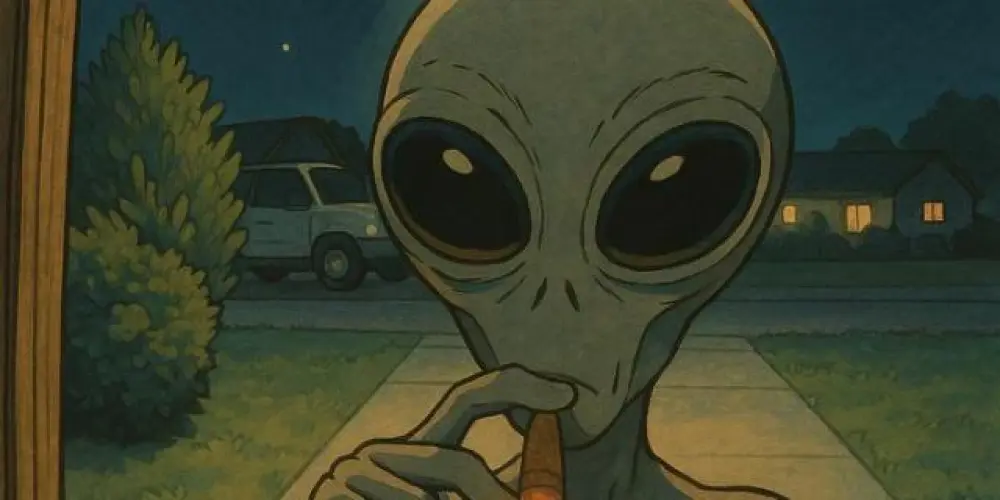 Imagem do grupo de WhatsApp Alien Chapado 👽 🔥 🍁