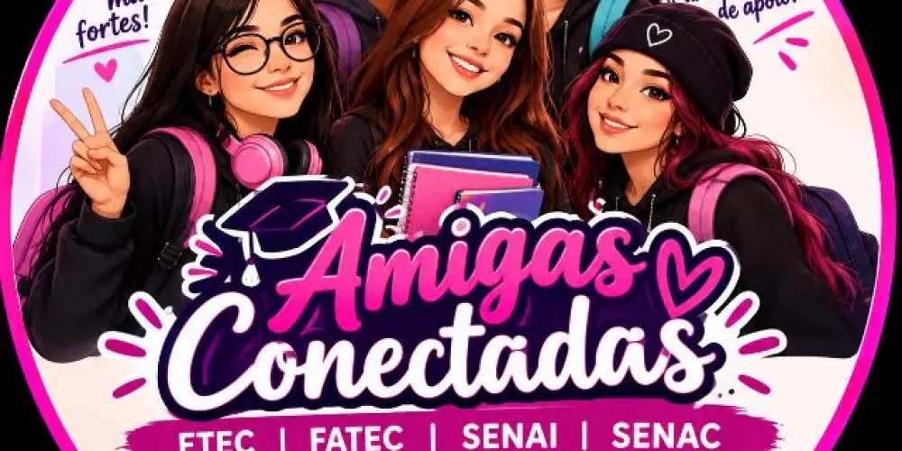 Imagem do grupo de WhatsApp 💗 Amigas Conectadas • ETEC | FATEC | SENAI | SENAC