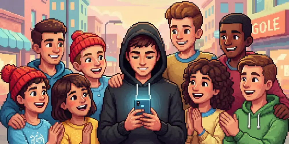 Imagem do grupo de WhatsApp Amigos