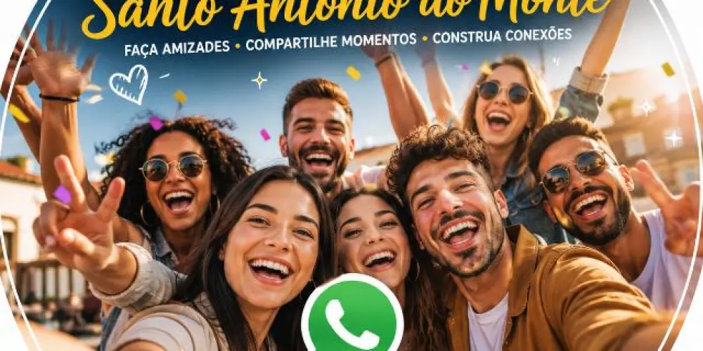 Imagem do grupo de WhatsApp 💙👫 Amigos de Santo Antônio do Monte 🏘️✨