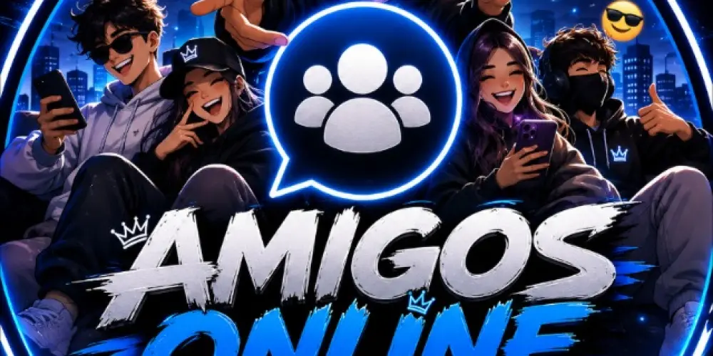 Imagem do grupo de WhatsApp Amigos Online
