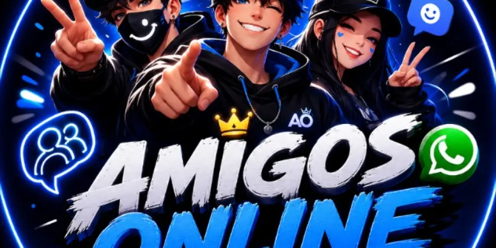 Imagem do grupo de WhatsApp Amigos online