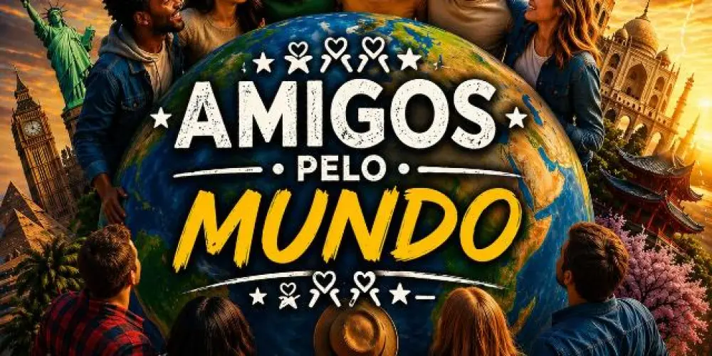 Imagem do grupo de WhatsApp ─⃘𖠇⃘𖠇⃘* * AMIGOS PELO MUNDO* ᷼ *𖠇⃘𖠇⃘─*