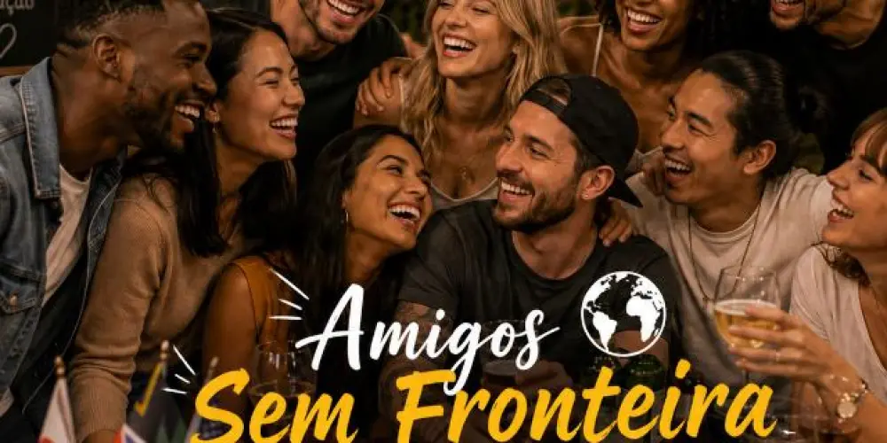 Imagem do grupo de WhatsApp Amigos sem fronteiras
