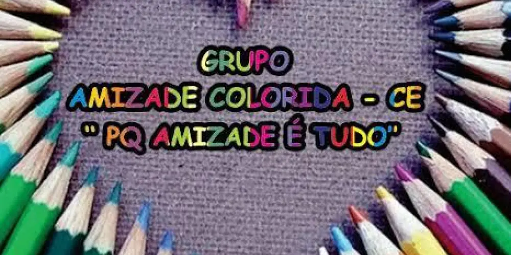 Imagem do grupo de WhatsApp Amizade colorida 😃