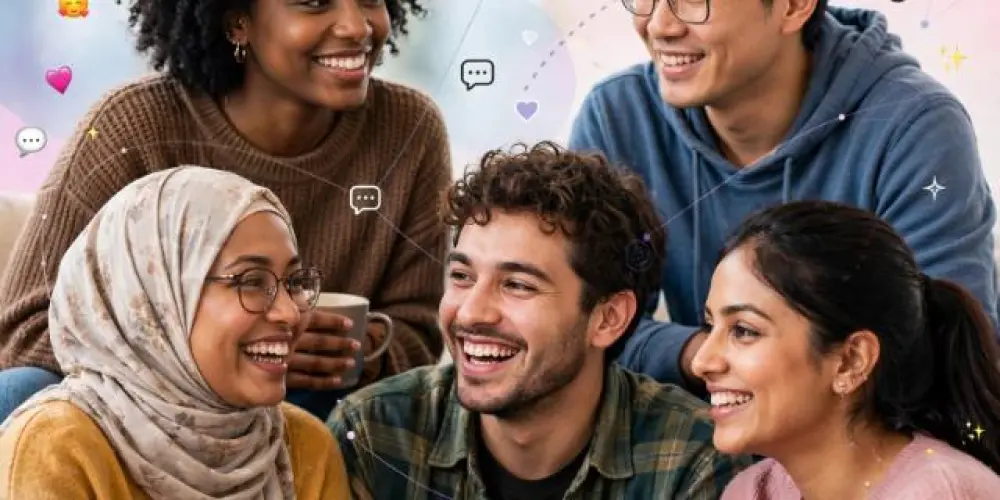 Imagem do grupo de WhatsApp Amizade virtual