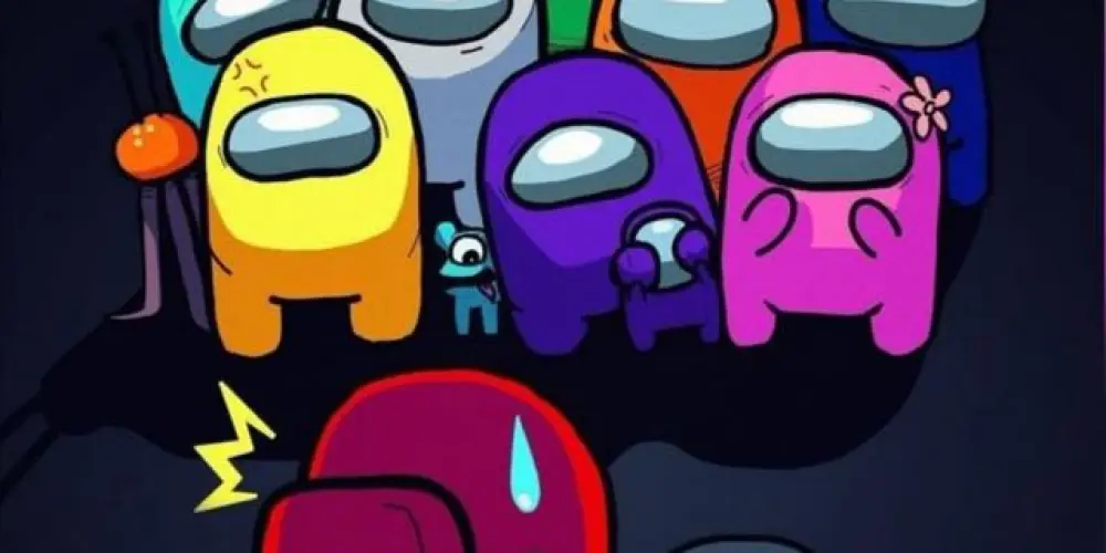 Imagem do grupo de WhatsApp Among us