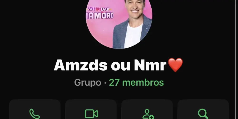 Imagem do grupo de WhatsApp Amzds ou Nmr❤️