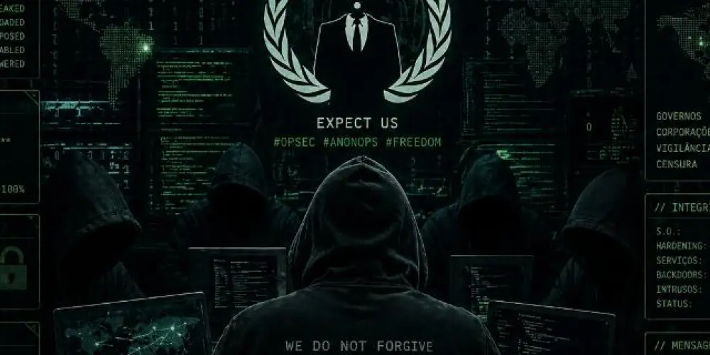 Imagem do grupo de WhatsApp ANØNIMØS