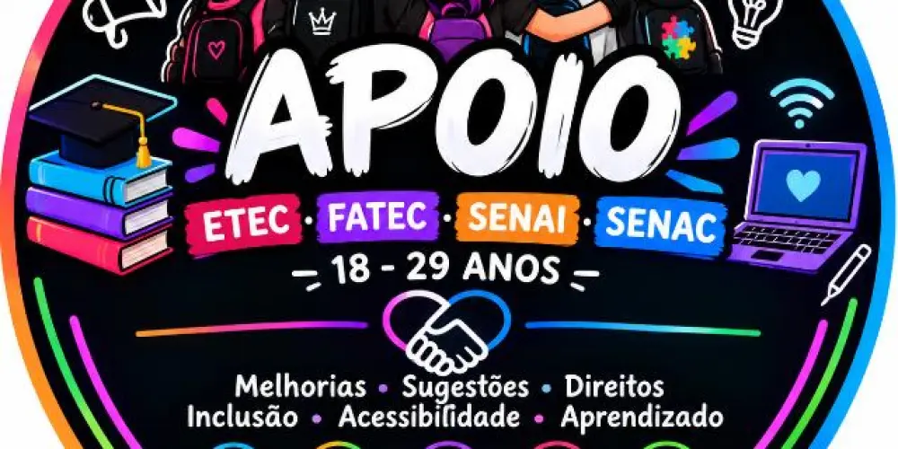 Imagem do grupo de WhatsApp 🆘 Apoio • ETEC • FATEC • SENAI • SENAC | 18–29