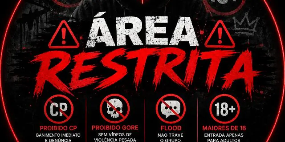 Imagem do grupo de WhatsApp Área restrita