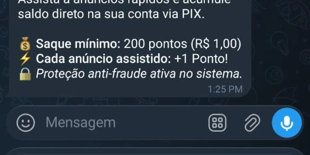Imagem do grupo de WhatsApp 🔔 ASSISTIU, GANHOU PIX! 💵