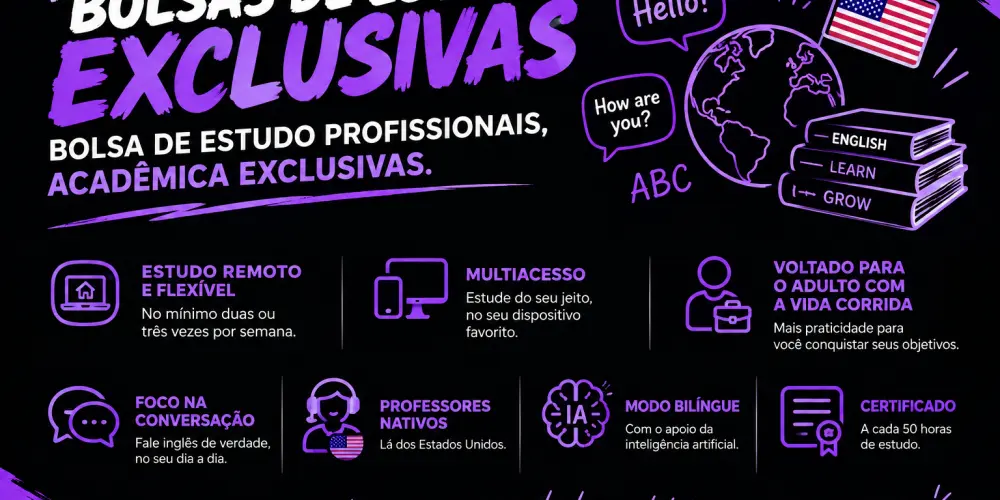 Imagem do grupo de WhatsApp Bolsas de estudo profissionais e acadêmicas.