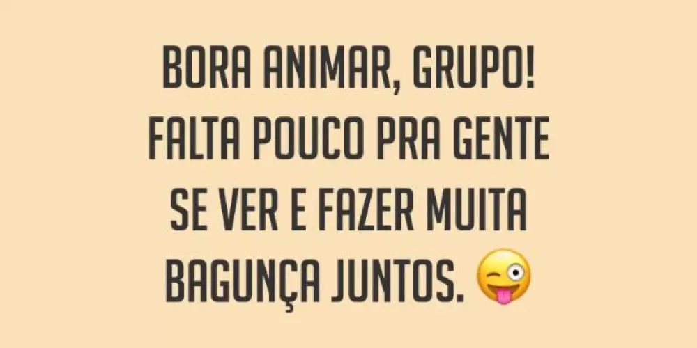 Imagem do grupo de WhatsApp Bora conversar