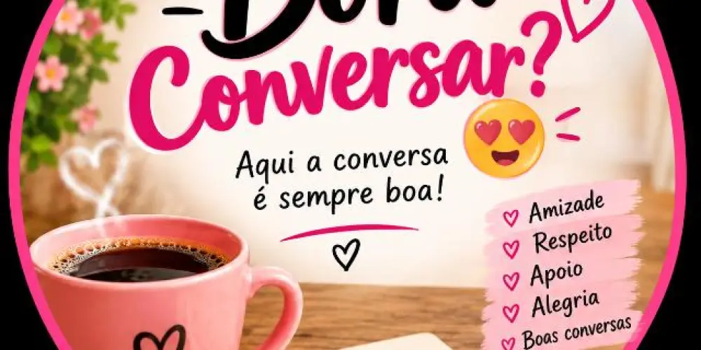 Imagem do grupo de WhatsApp Bora Conversar? 😍