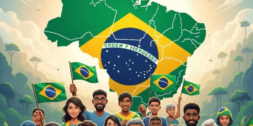 Imagem do grupo de WhatsApp Brasil junto com lula