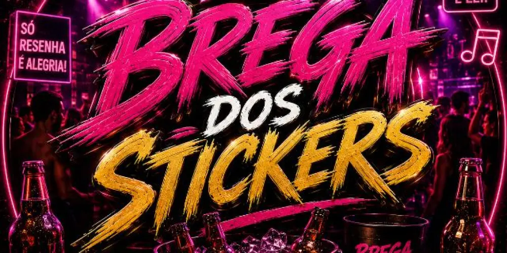 Imagem do grupo de WhatsApp Brega dos Stickers
