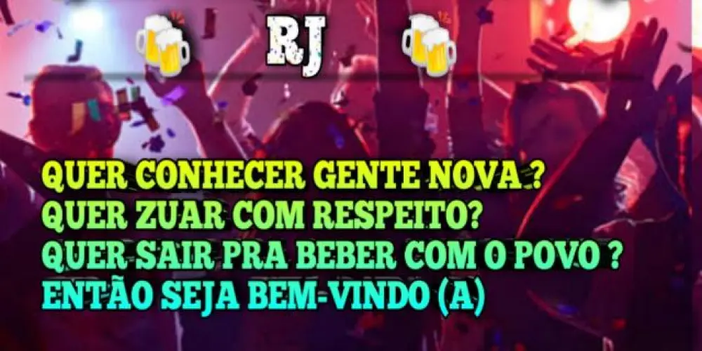 Imagem do grupo de WhatsApp 🍺🍻Brota e convoca role RJ 🍻🍺