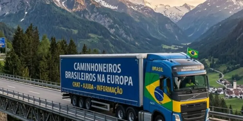 Imagem do grupo de WhatsApp Caminhoneiros BR na Europa