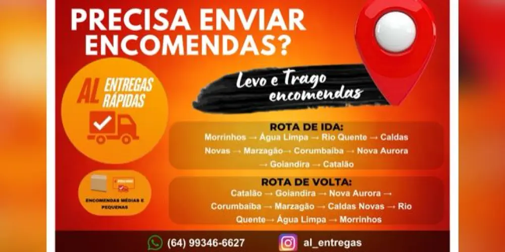 Imagem do grupo de WhatsApp 🚘Carona/Encomendas (Catalão/Corumbaíba/Caldas Novas)