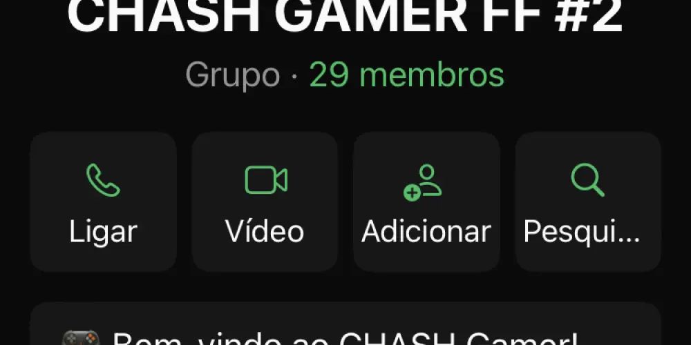 Imagem do grupo de WhatsApp CASH GAMER FF