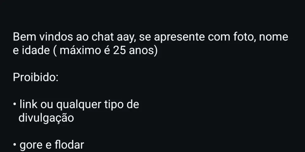 Imagem do grupo de WhatsApp Chat aay
