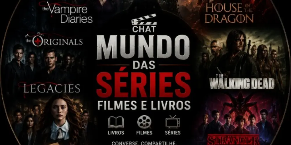 Imagem do grupo de WhatsApp 📚CHAT√ CLUBE DAS SÉRIES,FILMES & LIVROS