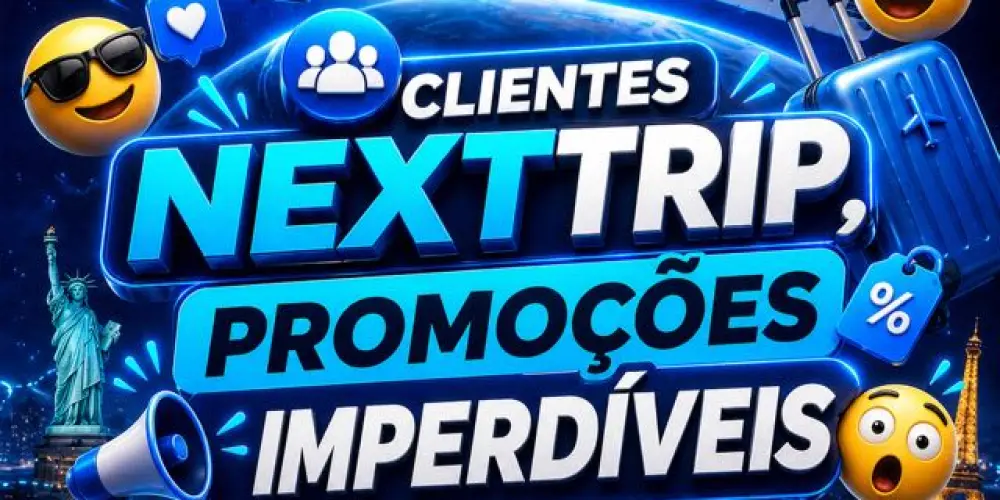 Imagem do grupo de WhatsApp CLIENTES NEXTTRIP✈️🩵| @agencianexttrip._🥳💸