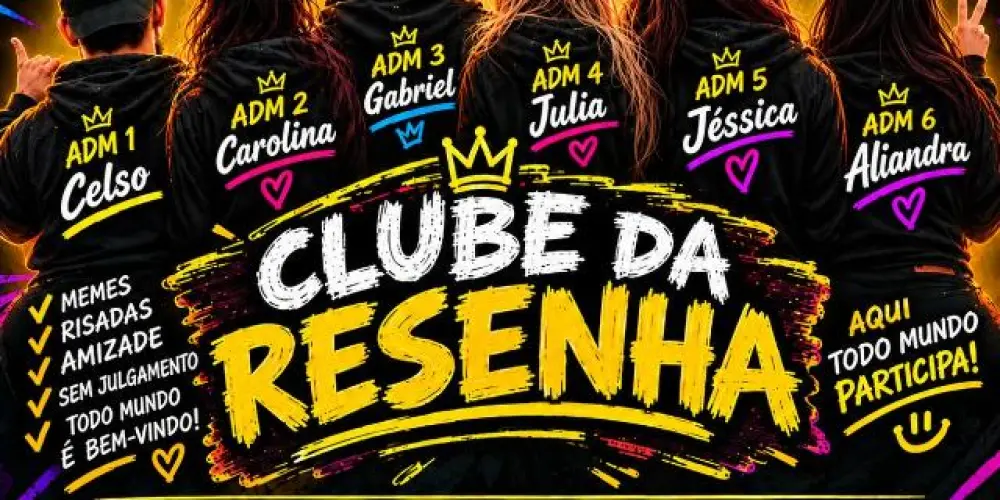 Imagem do grupo de WhatsApp CLUBE DA RESENHA 😝💥