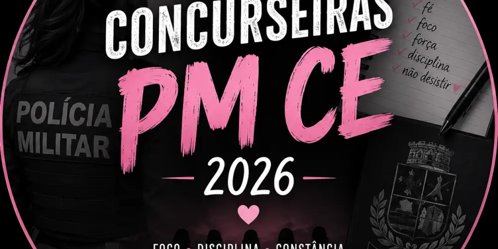 Imagem do grupo de WhatsApp Concurseiras PM CE 2026
