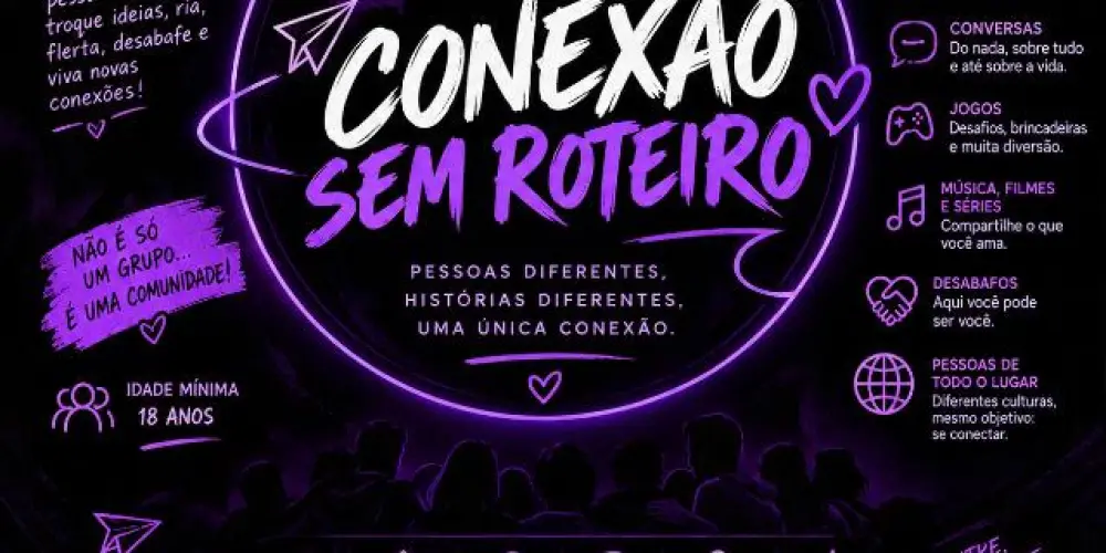 Imagem do grupo de WhatsApp 💜CONEXÃO SEM ROTEIRO🔥
