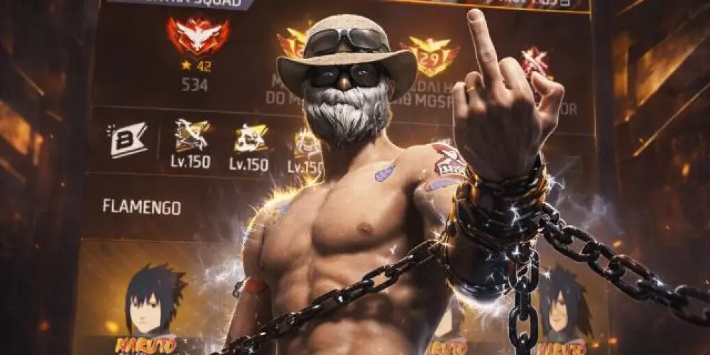 Imagem do grupo de WhatsApp CONTAS FREE FIRE 🔫