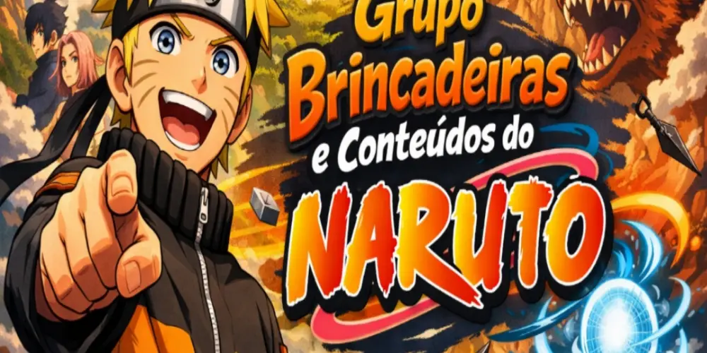 Imagem do grupo de WhatsApp Conteúdos e brincadeiras do naruto
