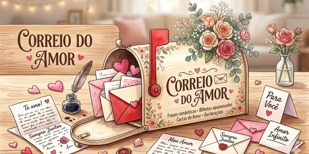 Imagem do grupo de WhatsApp Correio do Amor ♥️