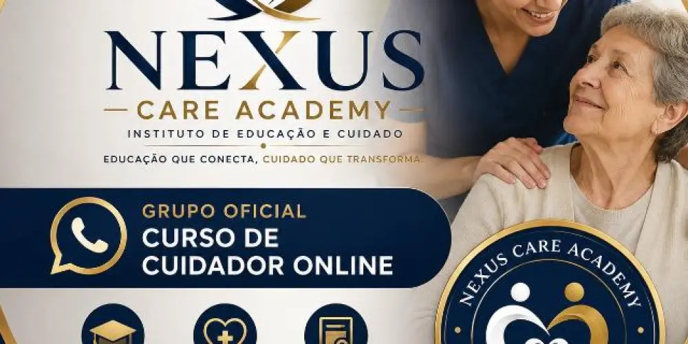 Imagem do grupo de WhatsApp Curso de Cuidador 100% Online Nexus Care Academy