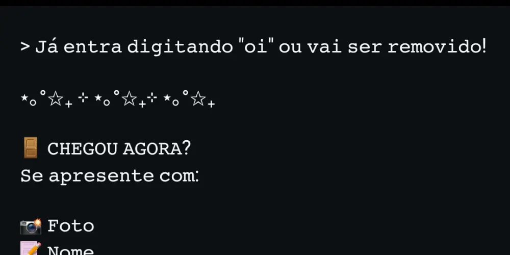 Imagem do grupo de WhatsApp Dark enimes