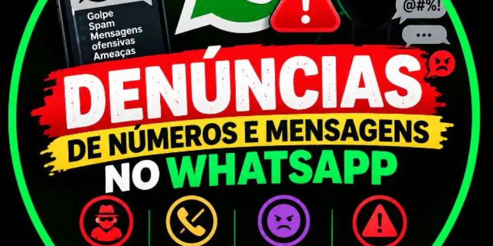 Imagem do grupo de WhatsApp 🚨 DENÚNCIAS DE NÚMEROS E MENSAGENS NO WHATSAPP — GOLPES, SPAM, OFENSAS E AMEAÇAS 📱⚖️