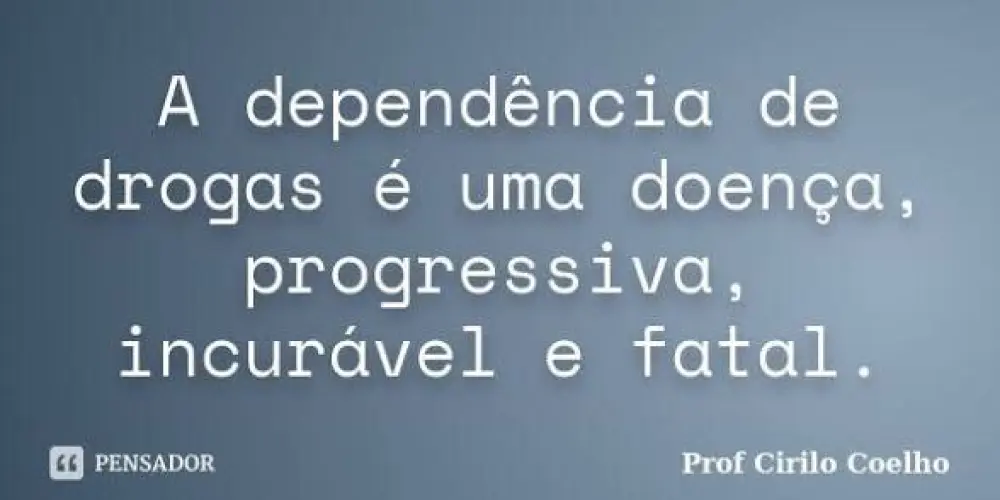 Imagem do grupo de WhatsApp Dependência química