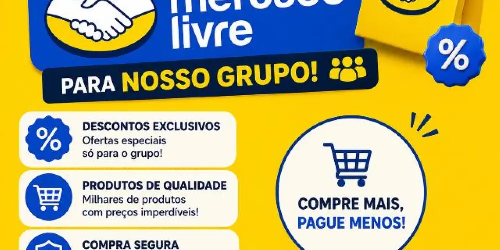 Imagem do grupo de WhatsApp Descontos Mercado Livre! 🛒