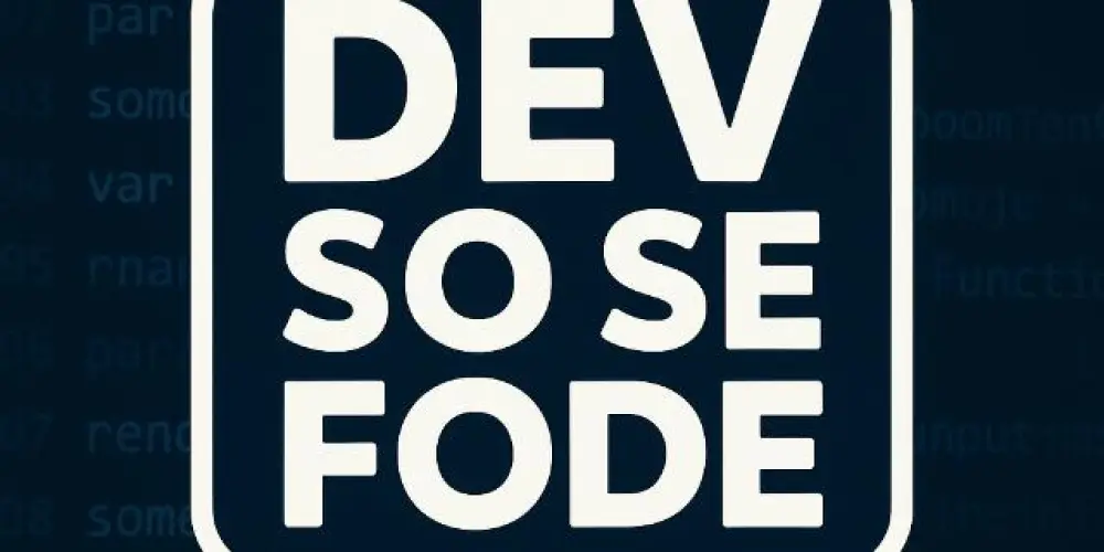 Imagem do grupo de WhatsApp Dev só se fode😔