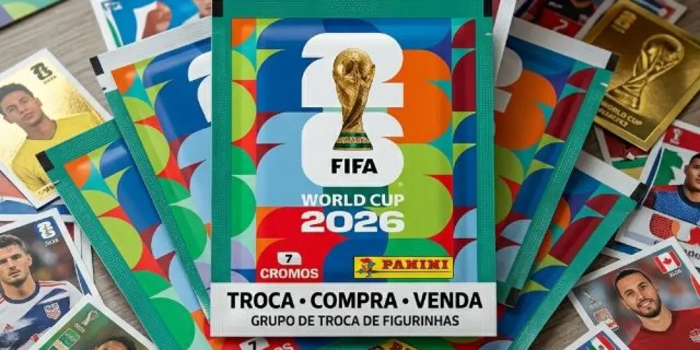 Imagem do grupo de WhatsApp Dois vizinhos Pr Troca,compra e venda, figurinhas da copa 2026