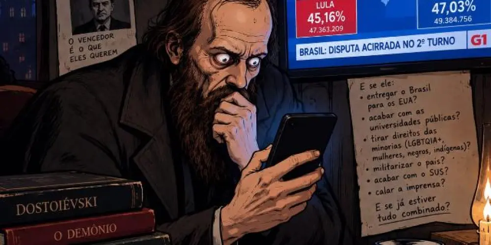 Imagem do grupo de WhatsApp Dostoiévski sem reaça - LULA13⭐
