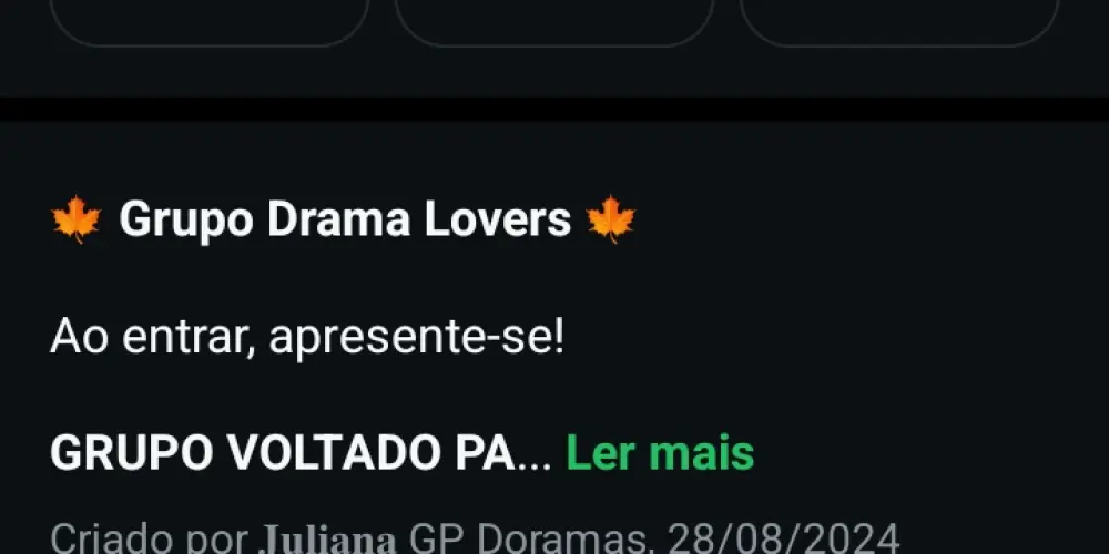 Imagem do grupo de WhatsApp Drama Lovers 💙