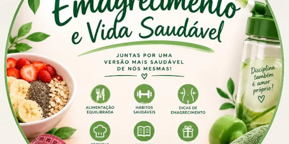Imagem do grupo de WhatsApp Emagrecimento e Vida Saudável